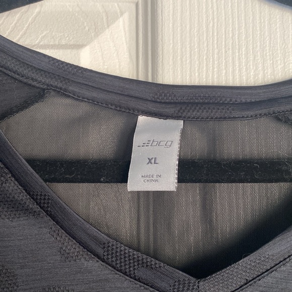 BCG Running training tee, mesh back heather black size XL - Picture 3 of 5
